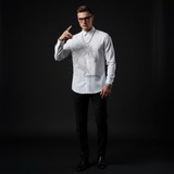 Stallion Embellished LS Shirt WHITE