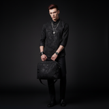 Eminence Floral Jacquard Stitchless LS Shirt BLACK