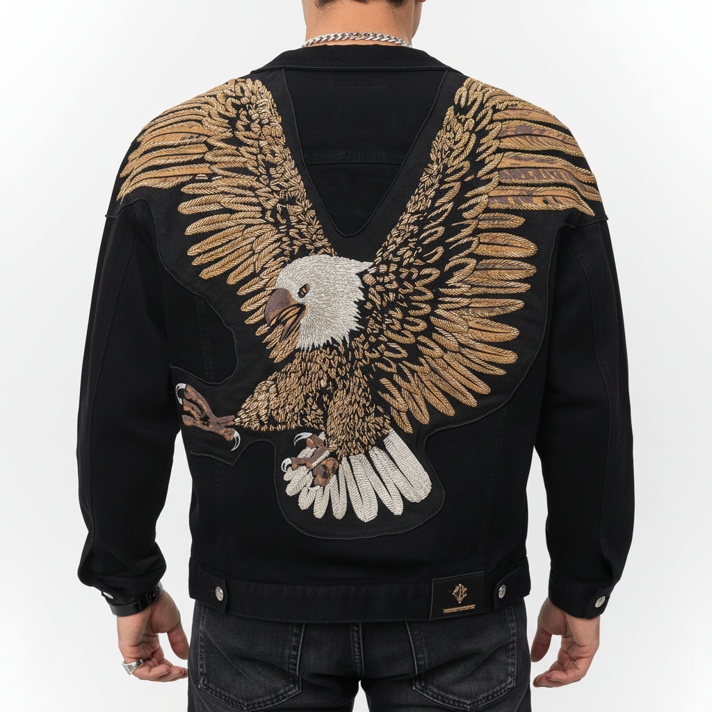 Winged Horizon Jacket - CENTURY PENTHOUSE BLACK/GOLD JACKET
