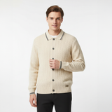 Marquee Cable Knit Cardigan LS IVORY