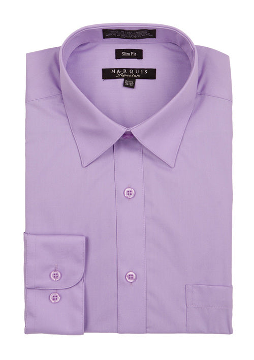 Men's Dress Shirt Button Down Slim-fit | 30 Colors | By Marquis | 009SL