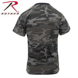 Rothco Camo US Flag T-Shirt - Black Camo - FrankyFashion.com