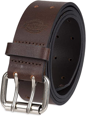 Dickies Men's Leather Double Prong Belt | Black, Brown | 11DI0227