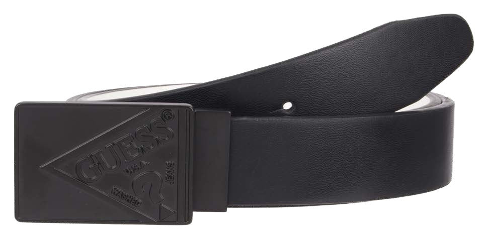 Guess Belt Men's 35mm dress leather black Belt