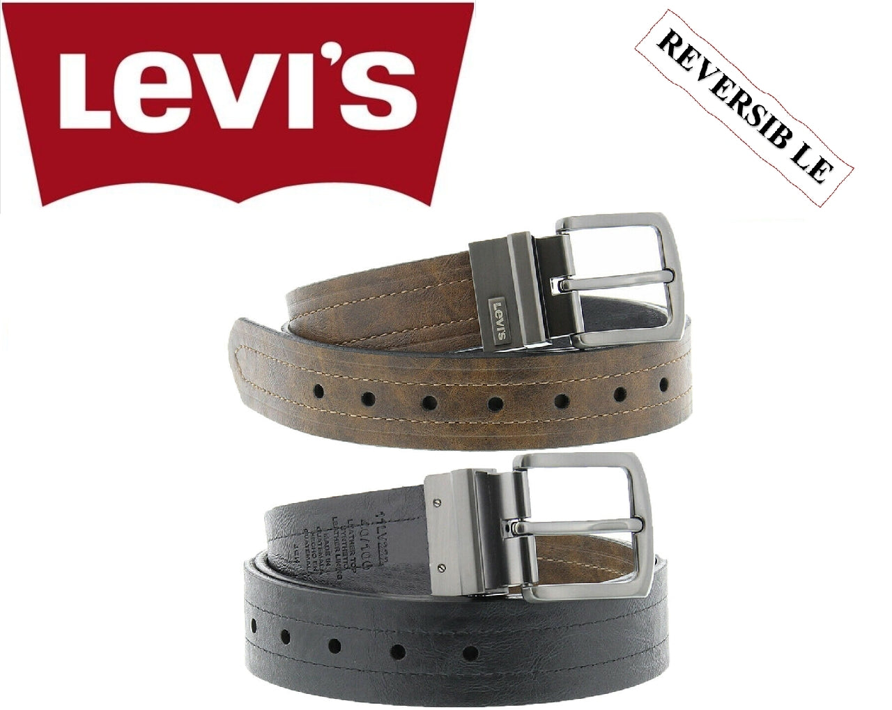 Levi's Reversible Belt - Boys, Size: Medium, Dark Brown