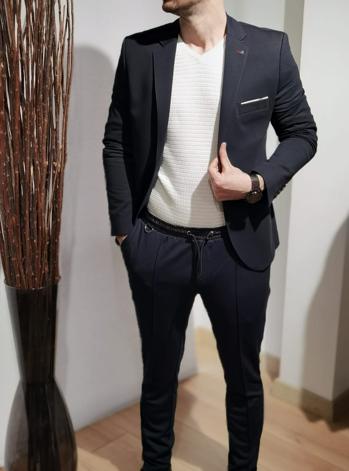 ジャケット・アウター 80s 90s \"M.Frattini\" linen blazer EURO Vintage Italian Mohair Blazer | Grey 90s Tailored Jacket