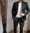 Men's Slim Fit Blazer | European | 1774 Black - FrankyFashion.com