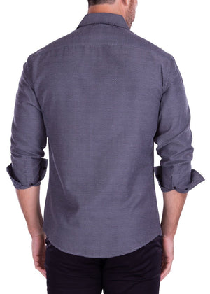 Men's Black Long Sleeves Shirt | Modern Fit European Design | 212252