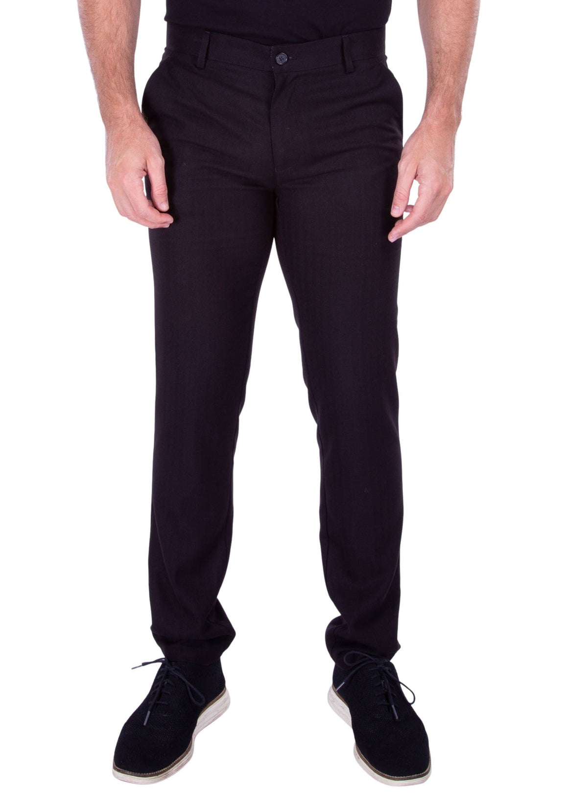 Men's Black Dress Pants Modern Fit European Design | 213118