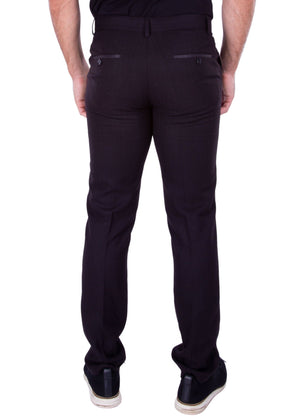 Men's Black Dress Pants Modern Fit European Design | 213118