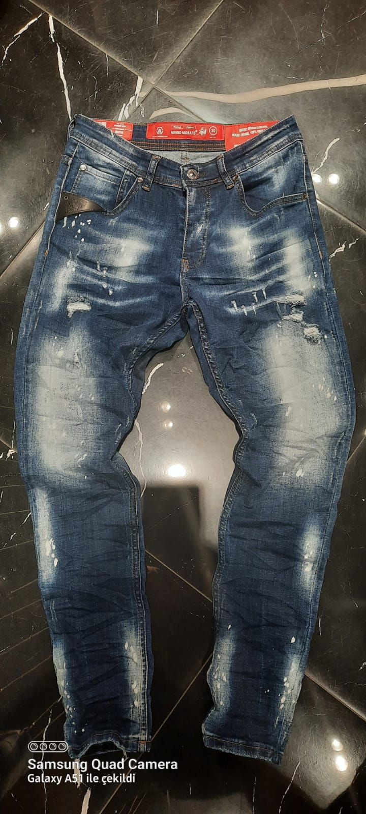 Mario Morato Men's Skinny Jean Pants | Indigo 2579