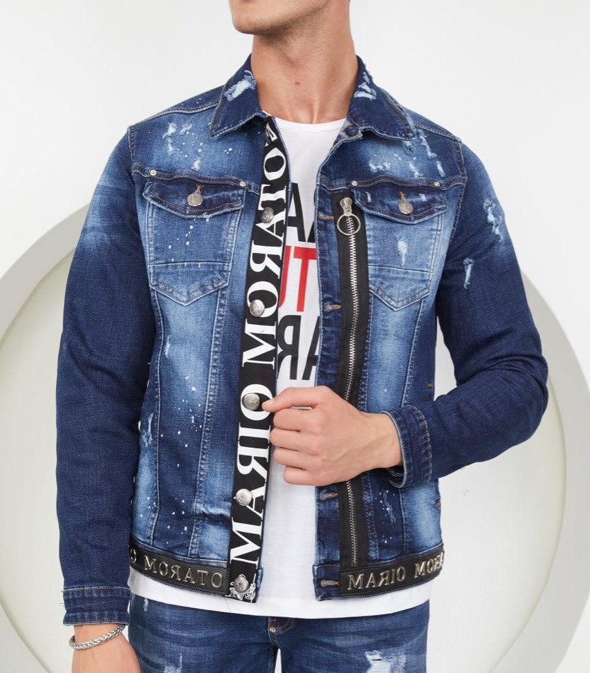 Men's Denim Jacket Designed In Europe by Mario Morato | Slim Fit | 2595 Indigo