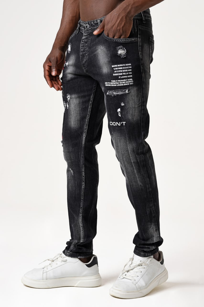 Men's Slim Fit Jean Pants Exclusive Design Mario Morato | European - Fashion