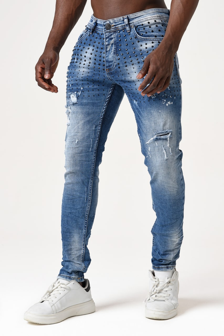 Men's Denim Pants Exclusive Design by Mario Morato | European Wear | 2713UG | Indigo