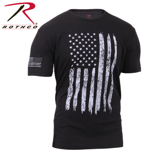 Rothco Distressed US Flag Athletic Fit T-Shirt - FrankyFashion.com