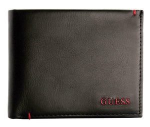Guess Wallet Men 31GO220057 Black Trifold - Pre-Owned