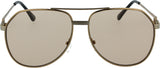Non-Traditional Aviator Sunglasses | Double Bridge | Adjustable Nose Pads. | 100% UV Protection | 3292