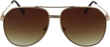 Non-Traditional Aviator Sunglasses | Double Bridge | Adjustable Nose Pads. | 100% UV Protection | 3292