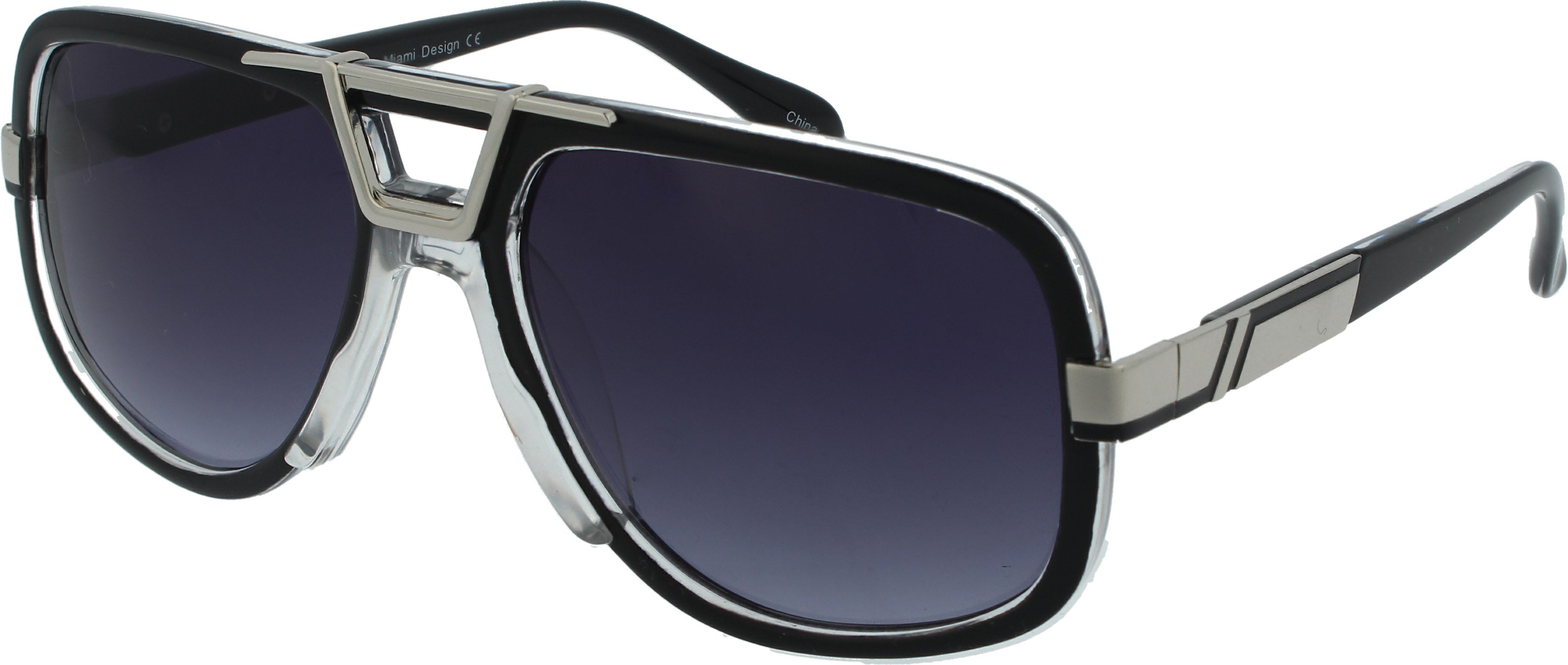 Thick Frame Aviator Sunglasses | Classy - Cool | Double Bridge