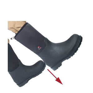 Men's Waterproof Rubber Work Boots | Black | 3949