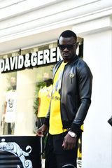 Men's Premium Faux Leather Short Racing Jacket | 4-20349 - FrankyFashion.com