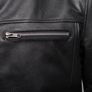 Rocky - Men's Motorcycle Leather Jacket - FrankyFashion.com