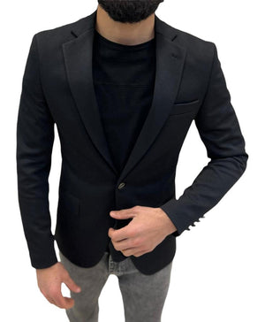 Men's Blazer Slim Fit European Solid Single Button | 5022