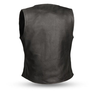 The Derringer - Women's Concealed Leather Motorcycle Vest - FrankyFashion.com