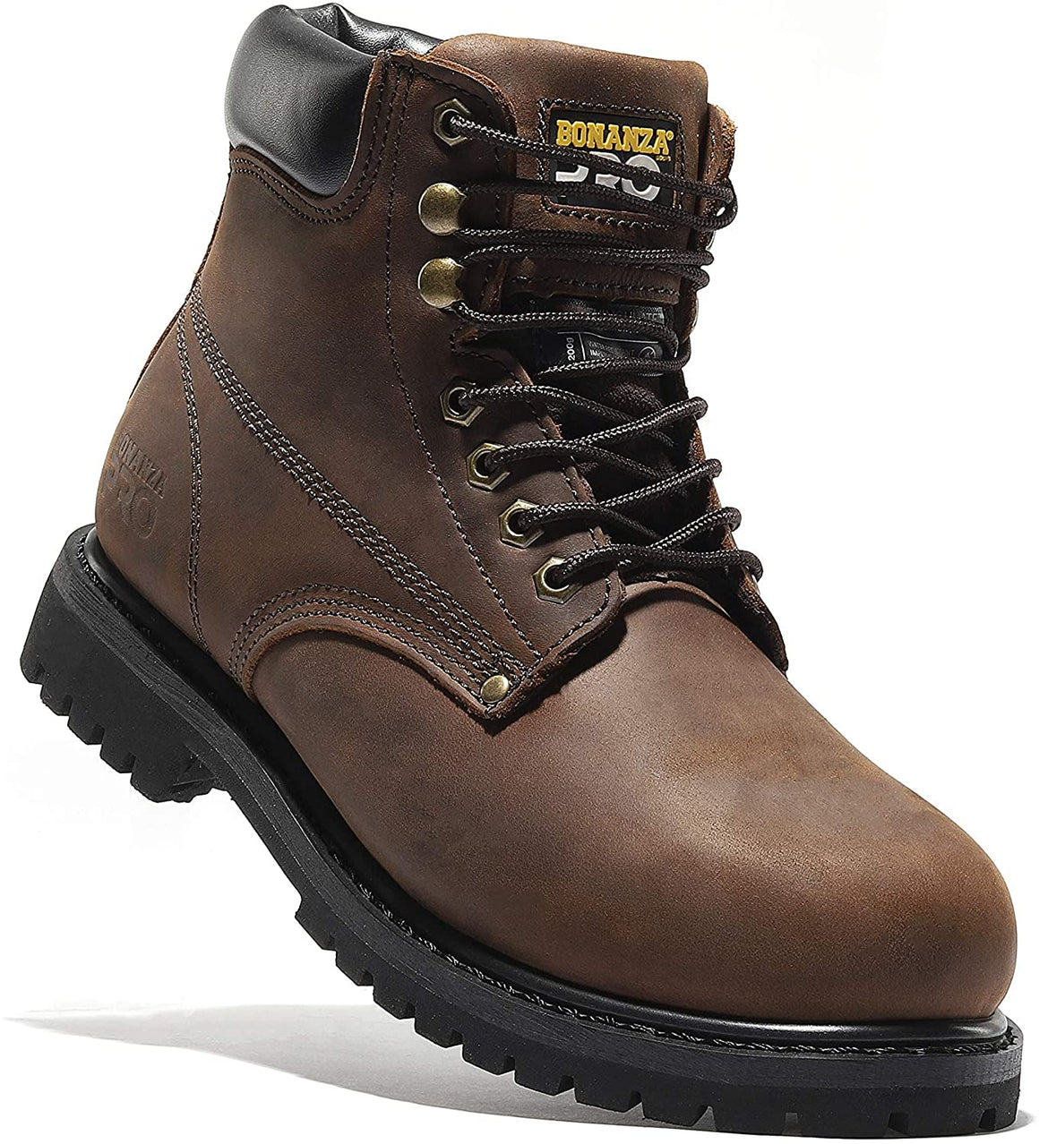 Bonanza Boots Forester 6" Work Boots for Men - Premium Leather, 3M Thinsulate, Puncture Resistant Midsole and Slip-resistant Rubber Outsole | BA-620