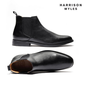 Harrison Myles Men's Chelsea Boots | Cognac | B-1851