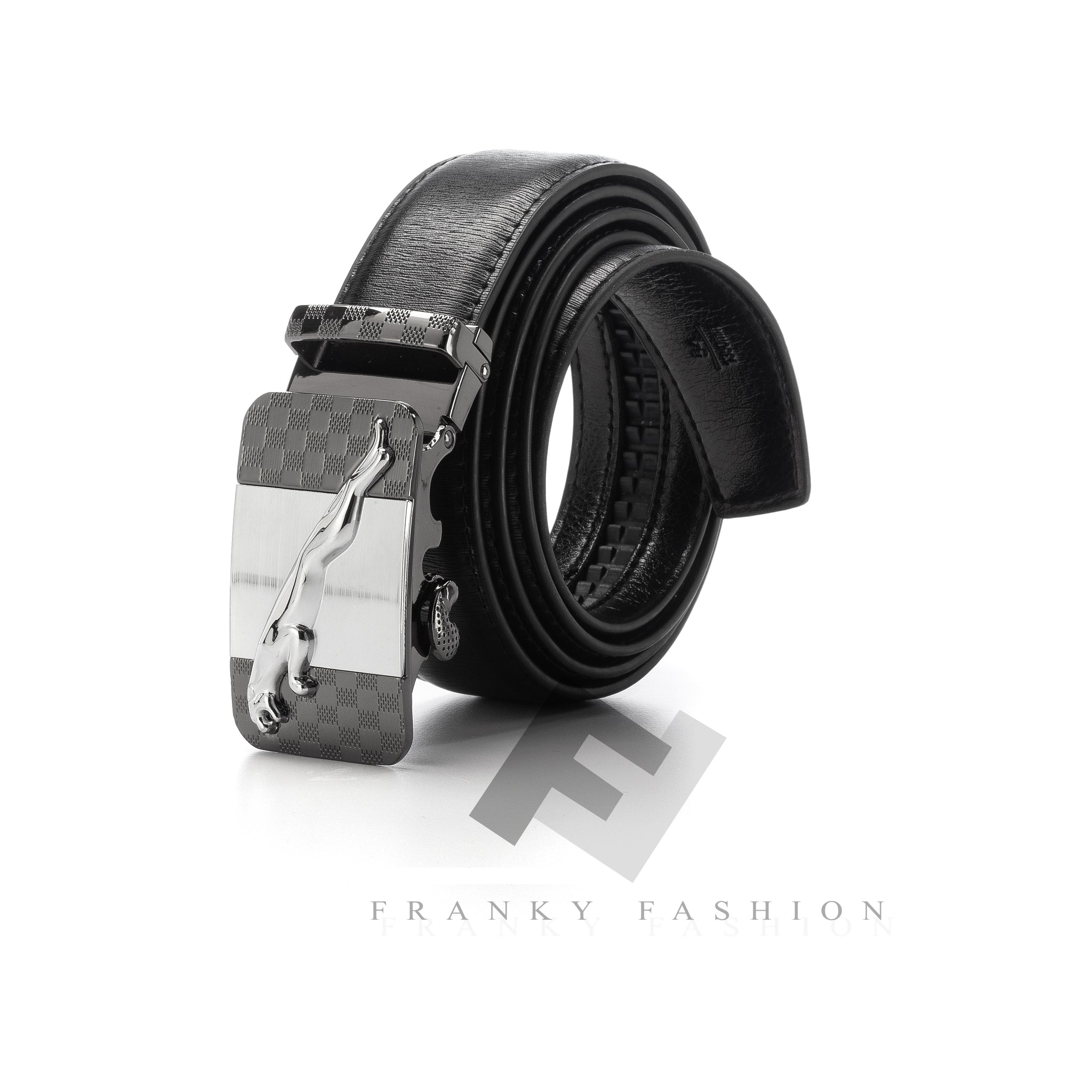 Men's Checkered Cougar Style Track Belt
