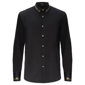 Men's Formal Button Down Shirt Fitted Cut Satin Soft | B310