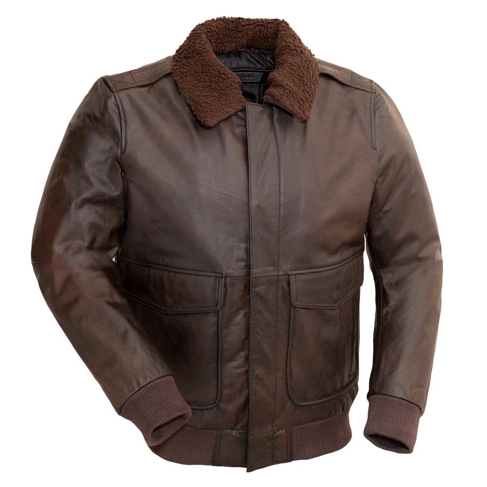 Duke - Men's Bomber Leather Jacket