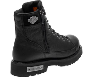 Harley-Davidson® Chipman Black Leather Boots D93492 - FrankyFashion.com