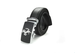 Genuine Leather Belt Men's Ratchet F Belt With Adjustable Automatic Buckle | DS7893