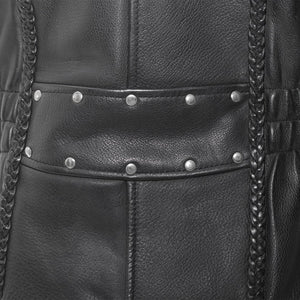Allure - Women's Leather Motorcycle Jacket - FrankyFashion.com