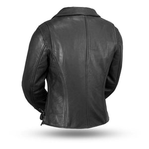 Monte Carlo Women's Classic Leather Jacket - FrankyFashion.com