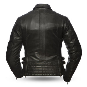 Speedy - Women's Leather Motorcycle Jacket - FrankyFashion.com