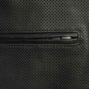 Turbine - Perforated Men's Leather Jacket - FrankyFashion.com
