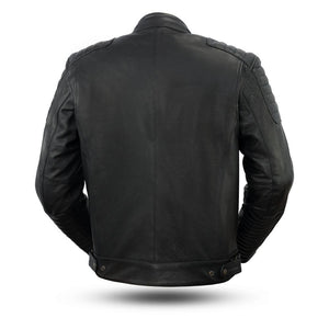 Defender - Men's Leather Motorcycle Jacket - FrankyFashion.com
