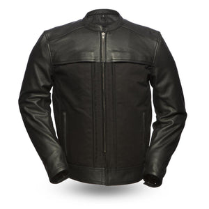 Invader - Motorcycle Leather Jacket - FrankyFashion.com