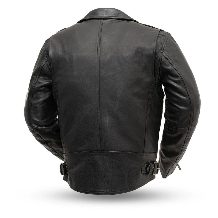 Enforcer - Men's Leather Motorcycle Jacket - FrankyFashion.com