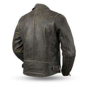 Enforcer - Men's Leather Motorcycle Jacket - FrankyFashion.com