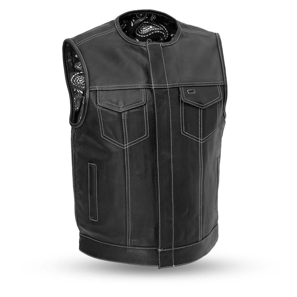 Bandit Men's Leather Club Vest - FrankyFashion.com
