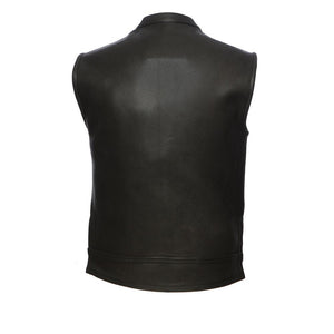 Rampage - Men's Motorcycle Leather Vest - FrankyFashion.com