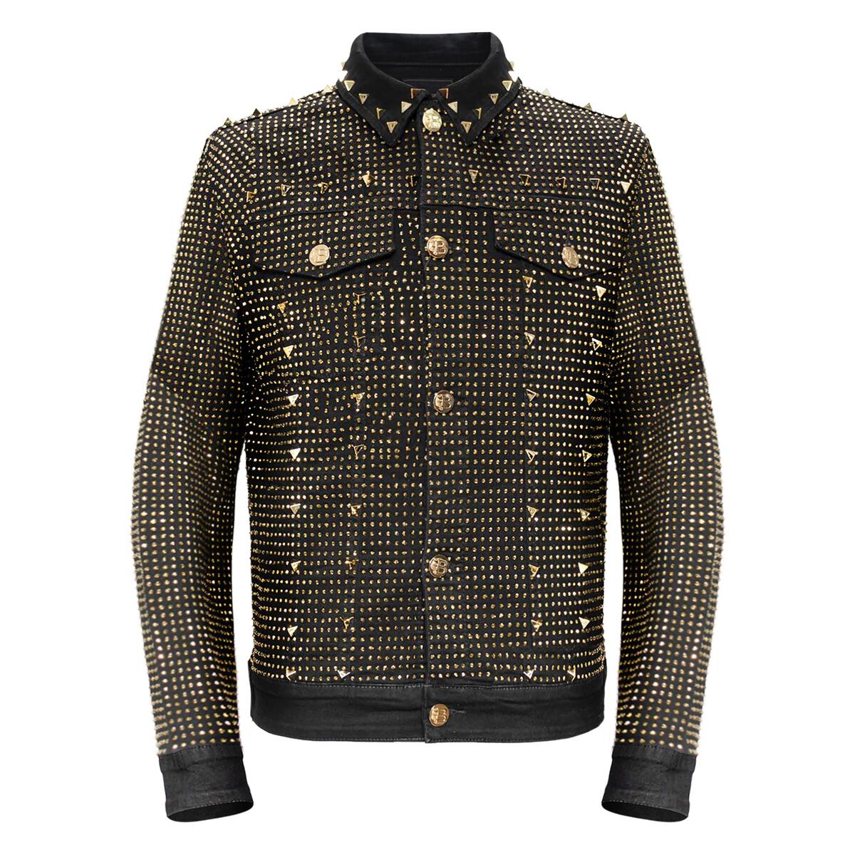 カ*ズ様 【新品】semoh denim jacket black gold Pure Style BLACK/GOLD | JJ208 – Franky Fashion