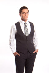 Men's 3 Piece Ultra Slim Fit Executive Suit | Classy Business | M255US
