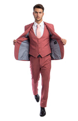 Men's 3 Piece Ultra Slim Fit Executive Suit | Classy Business | M255US