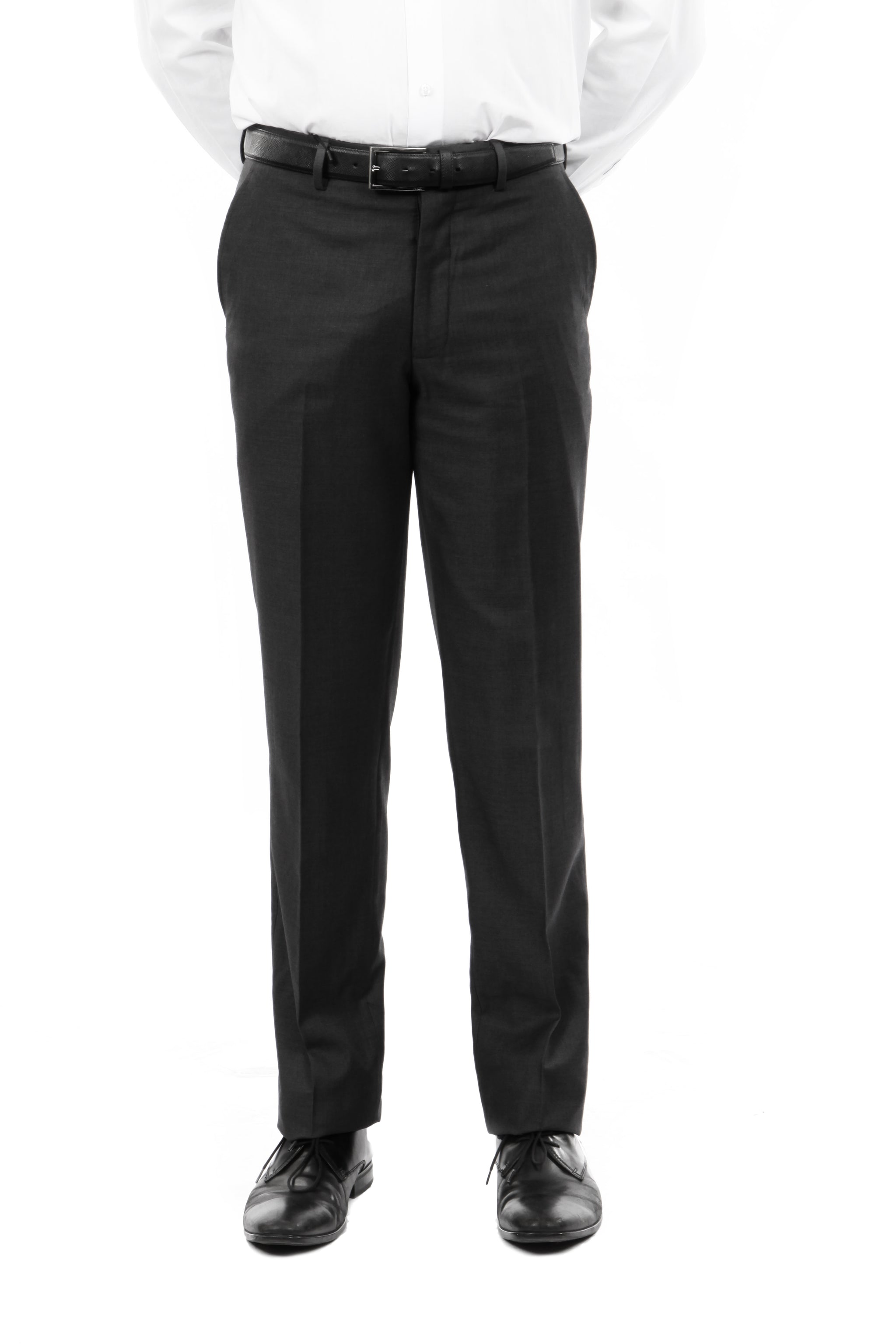 Tazio Black Slim Fit Stretch Dress Pants For Men - Franky Fashion