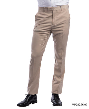 Sean Alexander Mid Tan Performance Stretch Dress Pants For Men